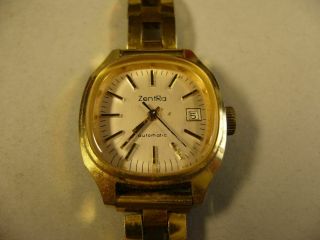 Alte Zentra Automatic Damenarmbanduhr Mit Datum,  Armbanduhr,  Vintage
