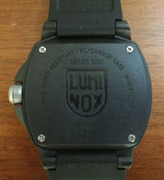 LUMINOX Sentry Series Black/Red Dial Swiss Quartz 100m Water Resistant watch 3