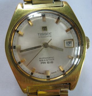 Tissot Visodate Automatic Pr 516 Seastar (omega) Mechanical Swiss Watch 1969.