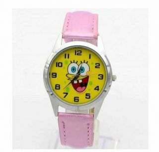 Spongebob Square Pants Child Boy Girl Wrist Watch Pink