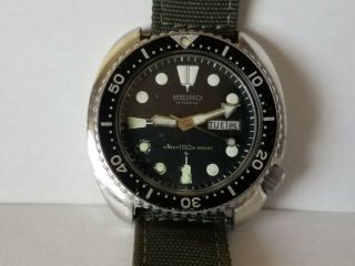 Vintage Seiko Turtle 6309 - 7049 Automatic Diver Watch 1979
