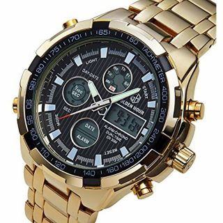 Luxury Full Steel Analog Digital Watches Men Led Male Outdoor Sport Military