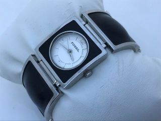 Fossil Women Watch Black/silver Tone Analog Wrist Watch Water Resistant 5atm