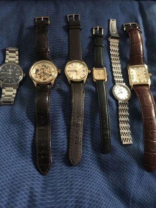 Joblot Of 6 Watches And Repairs Inc Rotary Raymond Weil & Bentimo