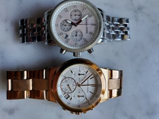 Michael Kors Watch Both Not.  Rose Gold And Stainless Steel.