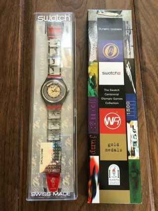 1996 Olympic Legends Automatic Swatch Watch - Edwin Moses Saz106 (see Details)