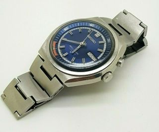 Vintage S.  Steel Seiko Bell - Matic Automatic Alarm Watch Ref 4006 - 6041