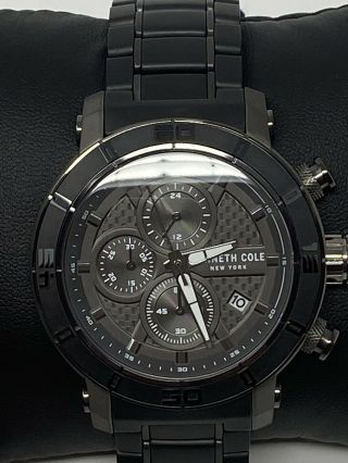 Kenneth Cole Limited Edition Black Ceramic Quartz Watch Kc51094001