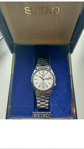 Vintage 1996 Gents Seiko 5 21 Jewels Automatic Watch 7s26 - 3100