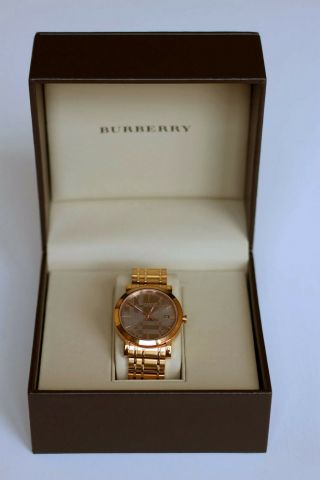 Burberry Rose Gold Tone Watch Bu1894 100 Authentic