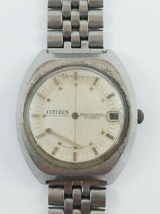 Vintage Citizen 63 - 1353 Cal 1800 Hand Winding 21 Jewels Japan Watch Not