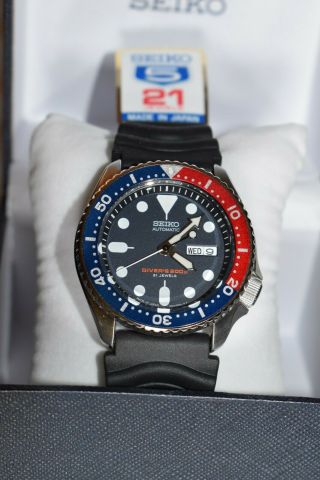 Seiko Skx009j Made In Japan Automatic Blue Dial 200m Diver 