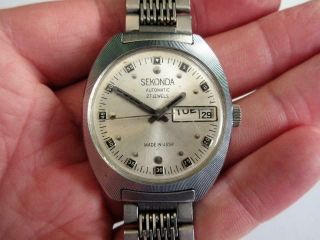 Vintage Sekonda 27 Jewels Automatic Mens Steel Wristwatch -