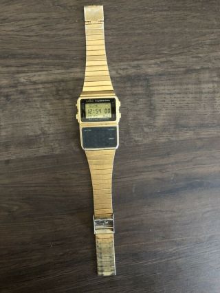 Casio Dbc - 611g - 1 Gold Calculator Wrist Watch For Men