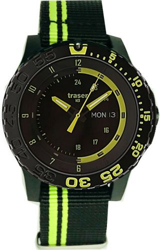 Traser H3 Herrenuhr Uhr Professional P66 Green Spirit 105542 Textil Strap 2