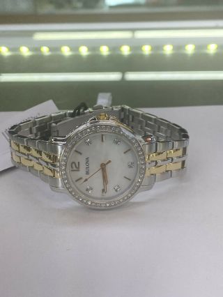 Bulova Two - Tone Stainless Steel Ladies Watch 98x127 Battery W/ Tags