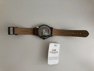 Nwt Coach X Keith Haring Love Saddle Brown Leather Maddy Watch W1296 14502805