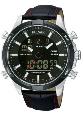 Pulsar Gents Chronograph Digital & Analogue Watch - Pw6003x1 Os X Pnp
