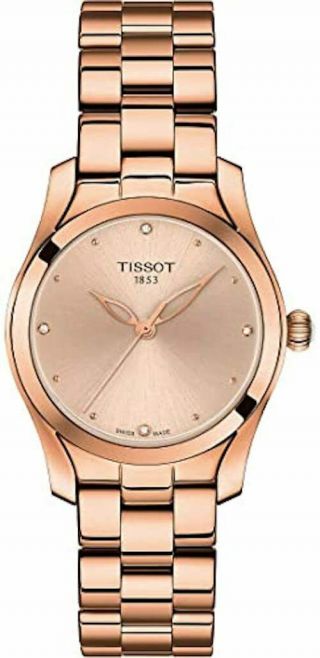 Tissot T1122103345600 T - Lady T - Wave Rose Gold Pvd Diamond T112.  210.  33.  456.  00