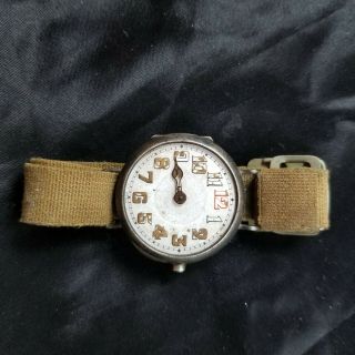 Vintage Wwi Era Combine Military Trench Wrist Watch – Wire Lugs