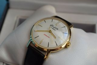 Gold Gub Glashutte Cal 70.  1 Mechanical German Wrist Watch