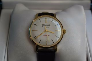 GOLD GUB Glashutte cal 70.  1 mechanical german wrist watch 3