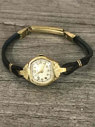 Vintage 14k Yellow Gold Waltham Mechanical Watch