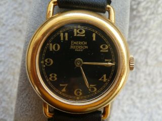 Vintage Looking Emerich Meerson Paris Watch,  Ww1 Trench Style