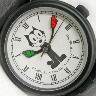 Felix The Cat Productions Watch 1989 Black White 31mm Womens 2