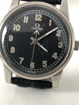 Vintage Omega Military Style Hand Winding Watch