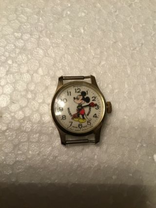Retro Bradley Disney Mickey Mouse Quartz Watch No Band Needs Battery