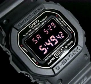 Casio G - Shock,  Dw5600ms Dw - 5600ms - 1,  Matte Military Army Black,