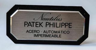 Patek Philippe Nautilus Window Display Sign