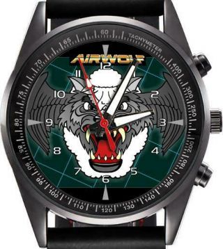 Military Style Airwolf Novelty Unisex Wrist Watch Unique Rare Gift