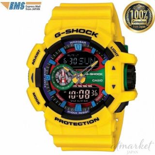 Casio G - Shock Watch Ga - 400 - 9a Analog Digital Yellow Men 