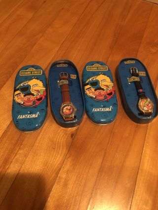 1995 Elmo Character Watches From Sesame Street In Tin By Fantasma