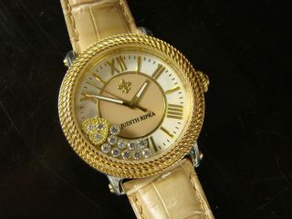 Judith Ripca Womens Quartz Watch Gold Tone Stainless Steel Leather Band