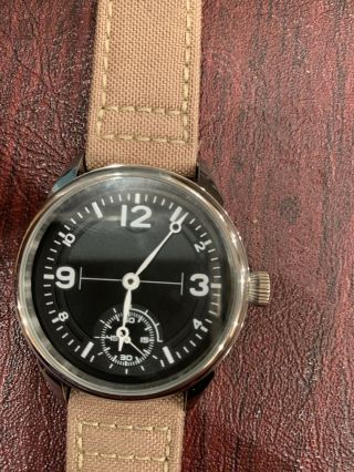 Swiss Pre Eta Unitas 6497 6498 42mm Watch 22mm Cordura Strap Wristwatch Custom