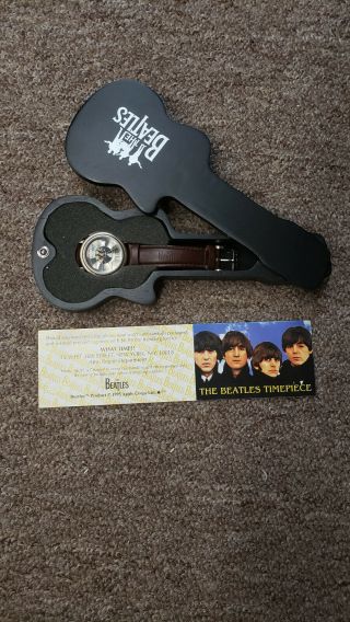 1993 The Beatles Watch Limited Edition Abbey Road Wood Guitar Case