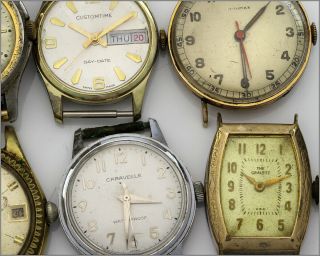 10 Vintage Watches - ELGIN BULOVA GRALETT CARAVELLE ELOGA WYLER COURT, .  - 2