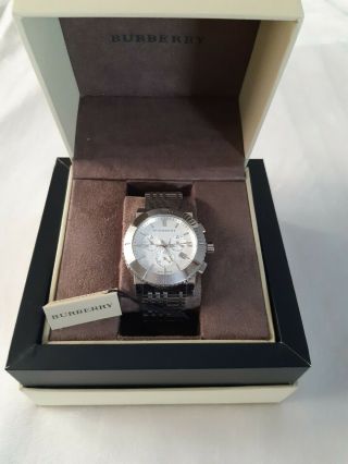 Burberry Mens Chronograph Watch Bu2303,  Swiss Made,  100 M Water Resistant