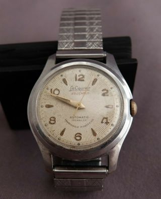 Vintage Lecourier 25 Jewel Swiss Automatic Watch With A.  Schild Ebauche Movement