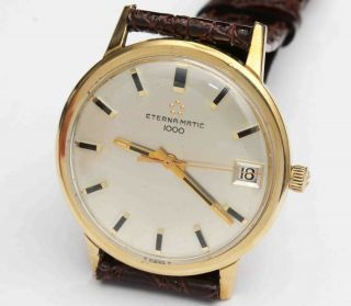 1960s Vintage Eterna - Matic 1000 Mens Writwatch -