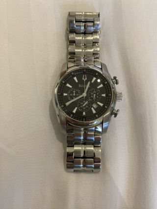Bulova Chronograph 96b109 Wrist Watch For Men