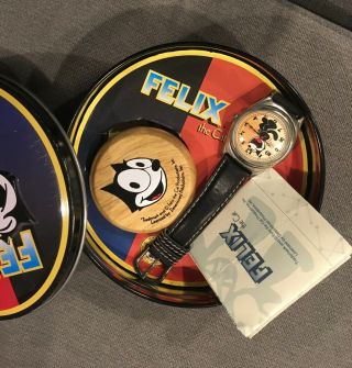 Felix The Cat Collectible Fossil Watch And Yo - Yo In Tin