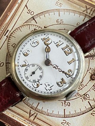 Rather Pretty WW1 Trench Watch with Lovely Dial and Stunning Movement 2