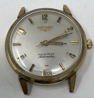 Vintage Longines Mens Watch Grand Prize Automatic Calendar 10k Yellow Gold Fill