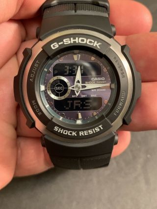 Casio G - Shock Street Rider Mens Black Strap Watch 3750 G - 300 With Batteries
