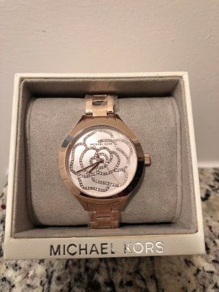 Michael Kors Ladies Mk3993 Slim Runway Rose Gold Tone Watch Mk3993