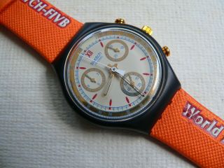 1992 Swiss Chrono Swatch Watch Sport Award Scb108or